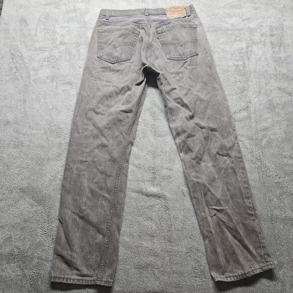 Vintage Levis 501 Made In Usa 32x30 Button-Fly Straight Gray Batwing Tag - Picture 3 of 11